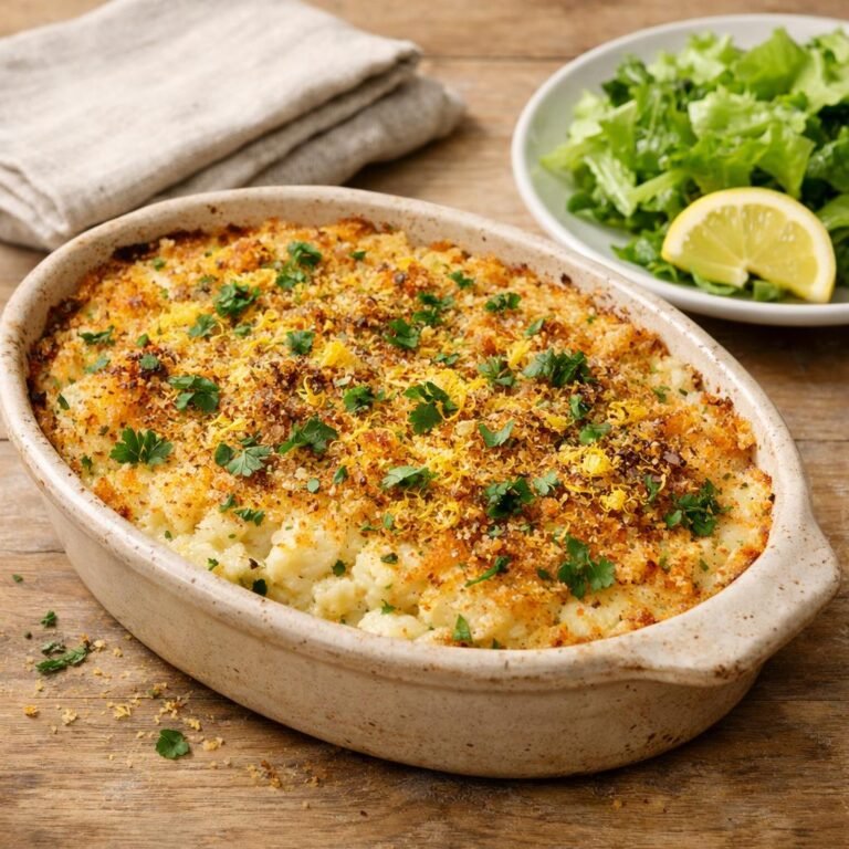 brandade gratinée au cabillaud
