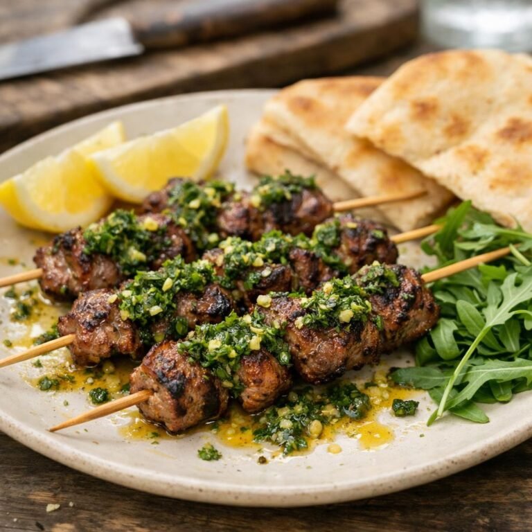 brochettes d'agneau