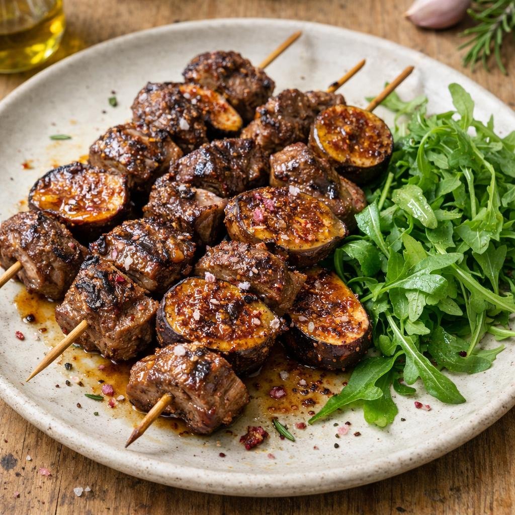 Brochettes d'agneau aux figues