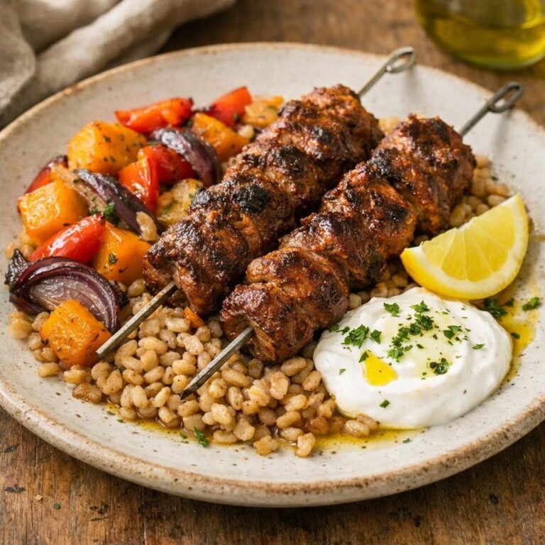 Brochettes d'agneau épicées