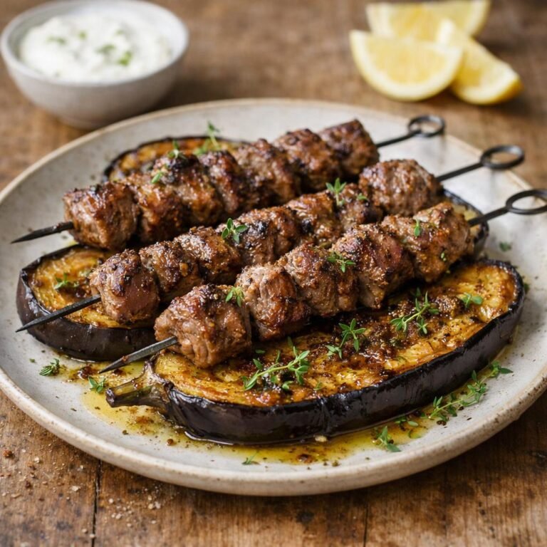 brochettes d'agneau vanille