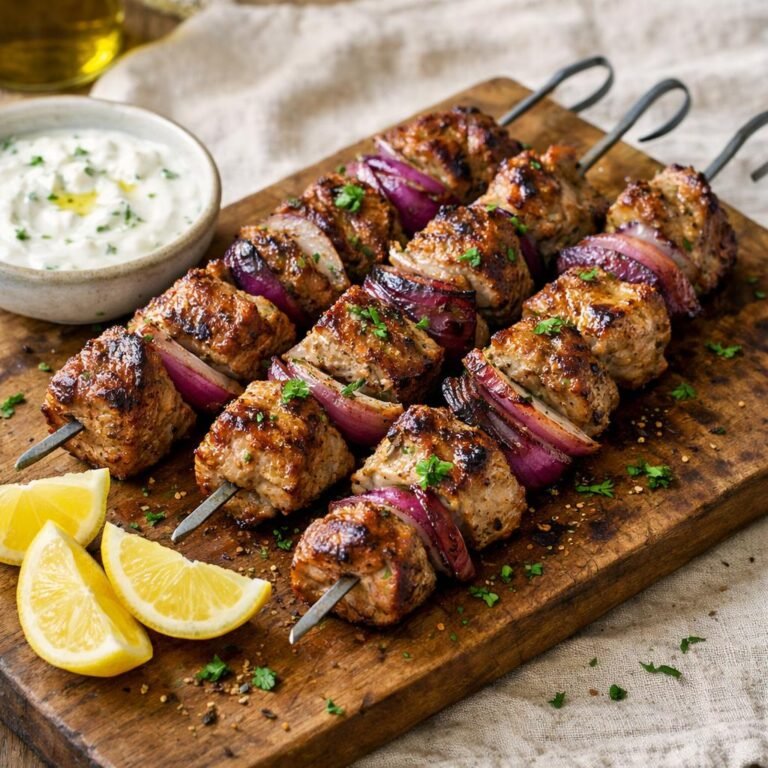 brochettes d'agneau marinées