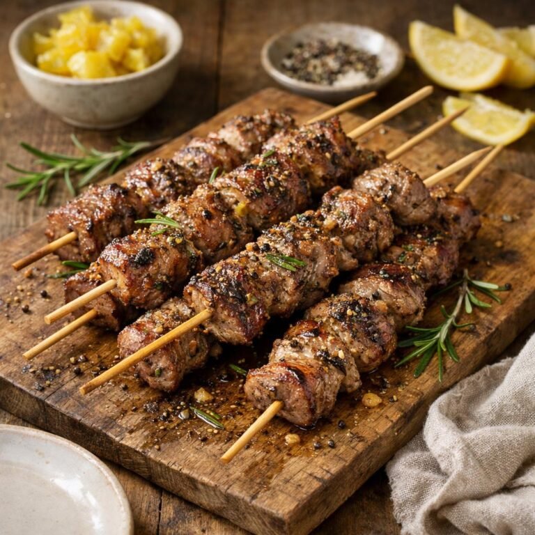 brochettes d'agneau romarin