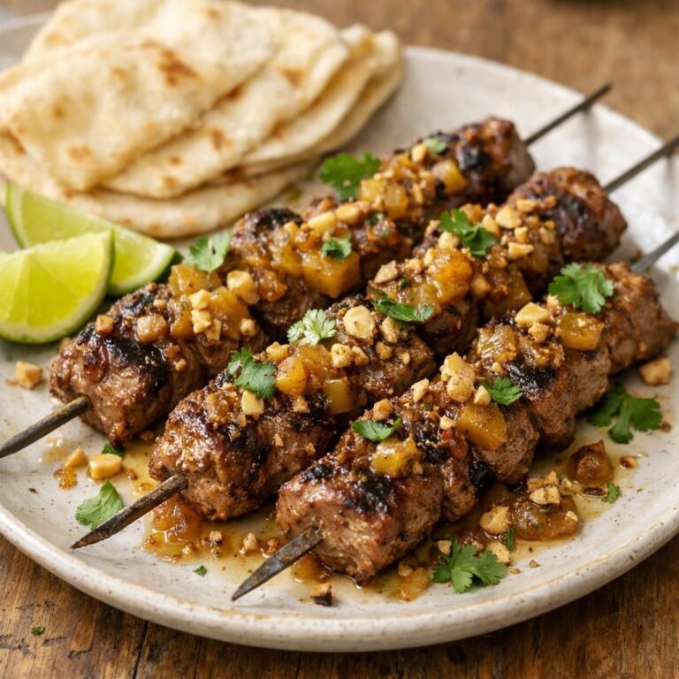 Brochettes d'agneau Vandouvan