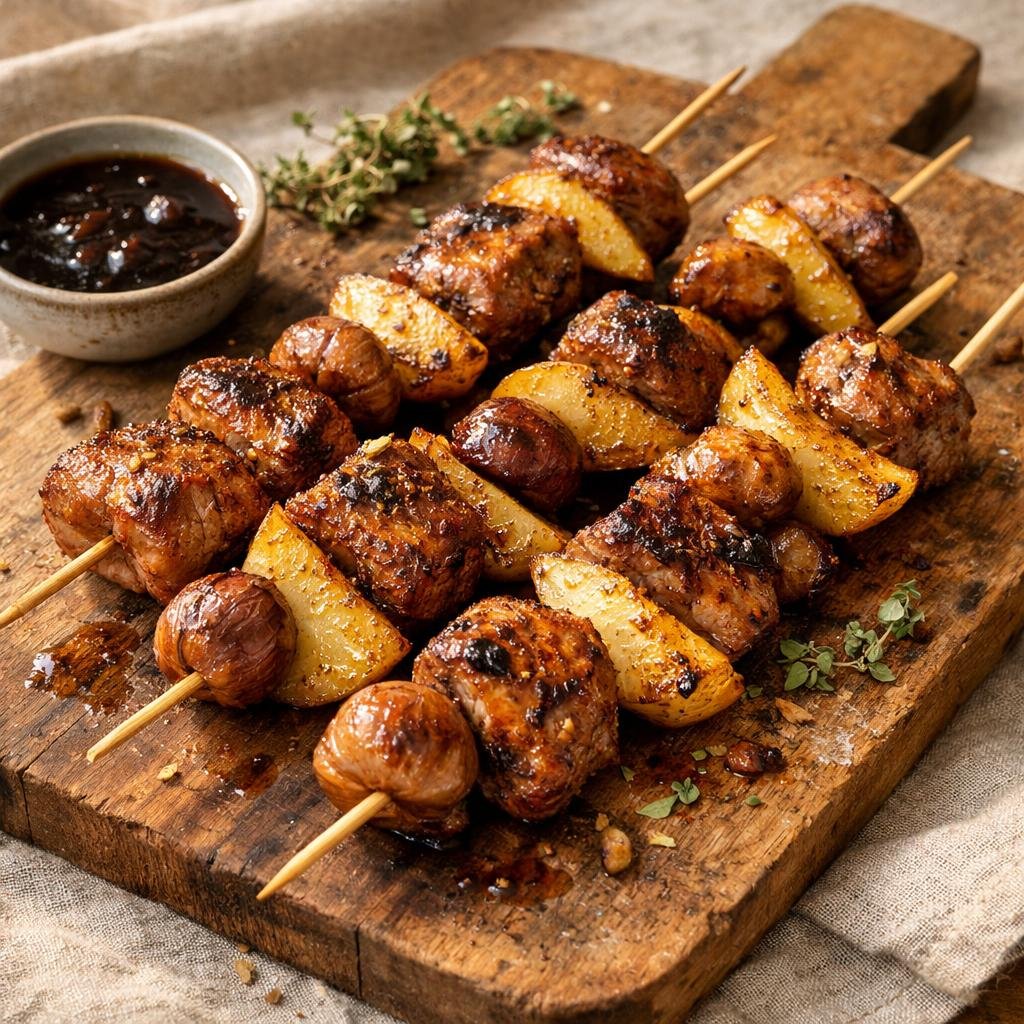 Brochettes de filet mignon