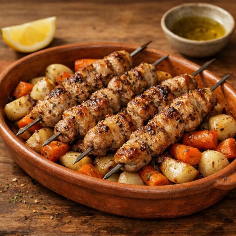 Brochettes de lapin marinées