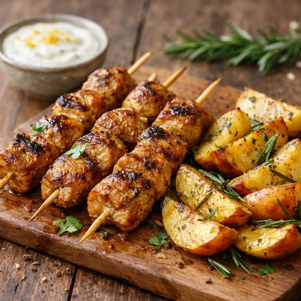 Brochettes de porc fermier