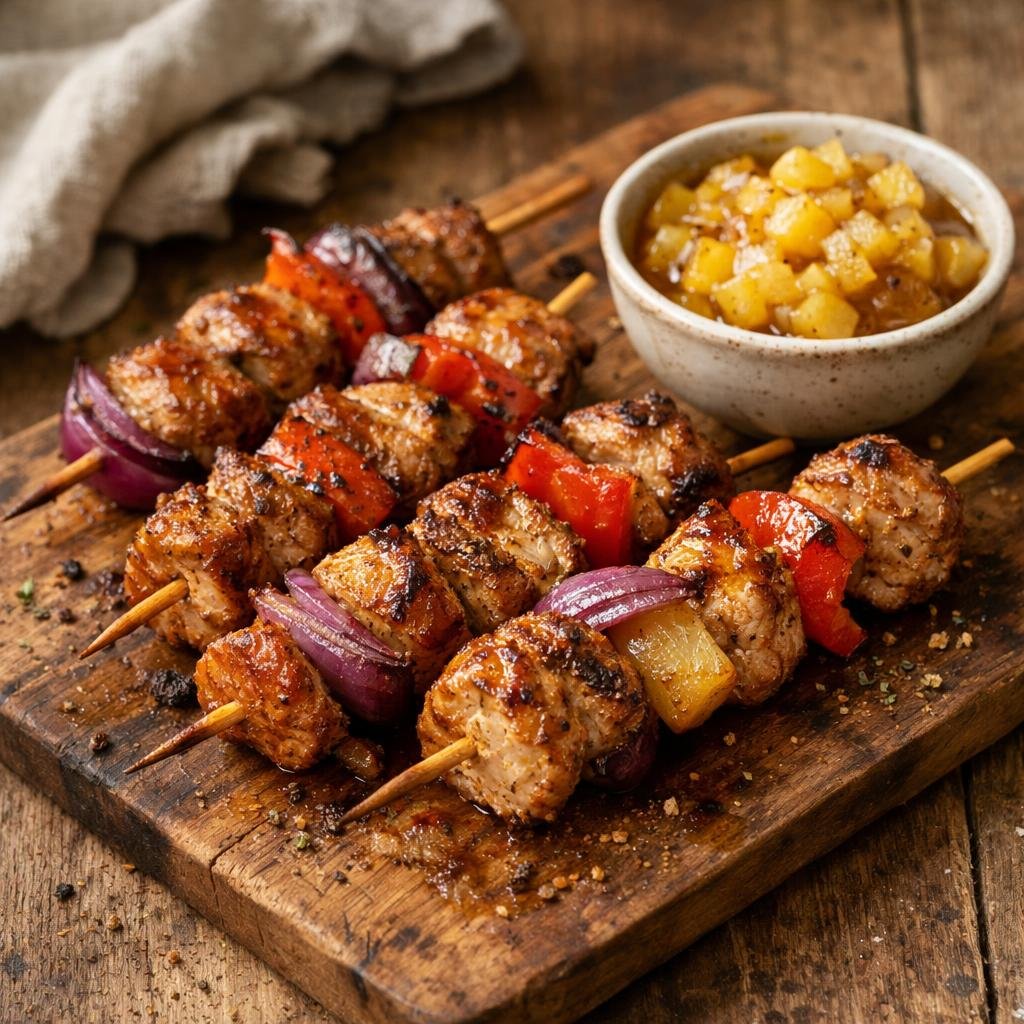 Brochettes de porc