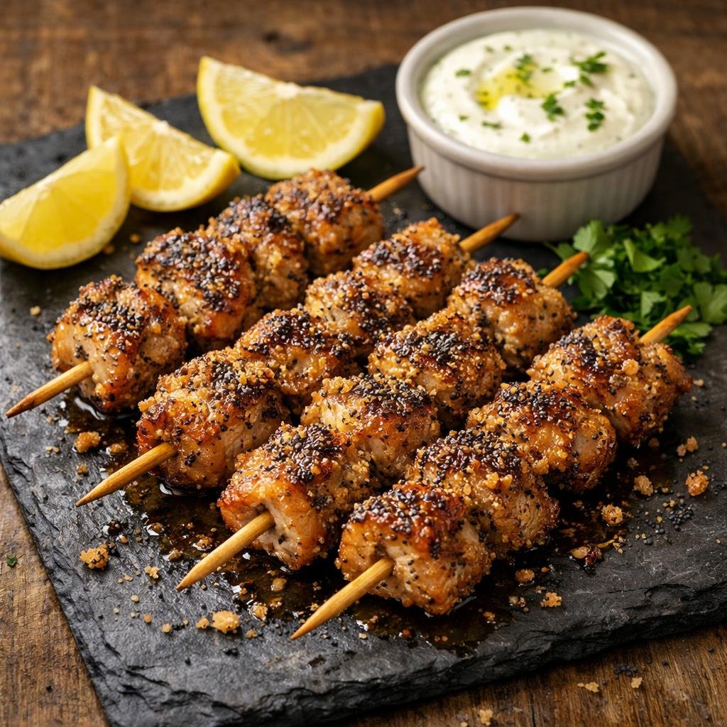 brochettes de porc