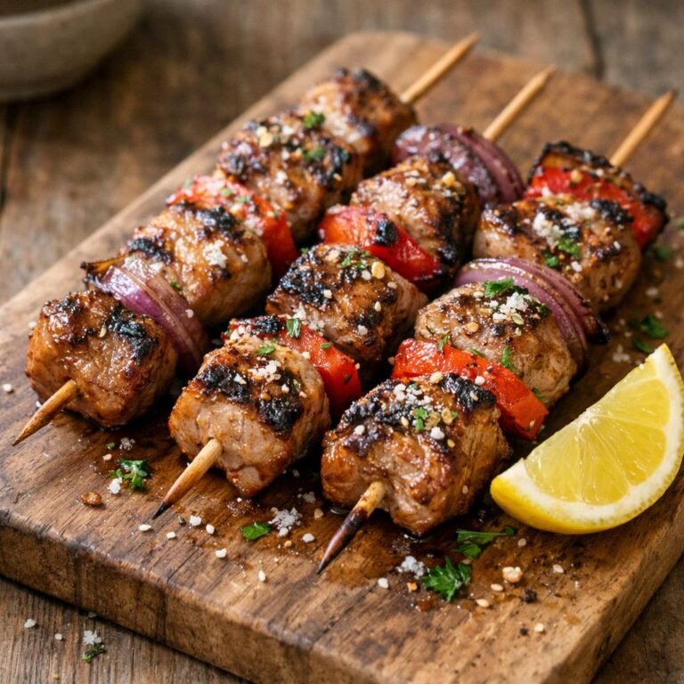 brochettes de porc miso