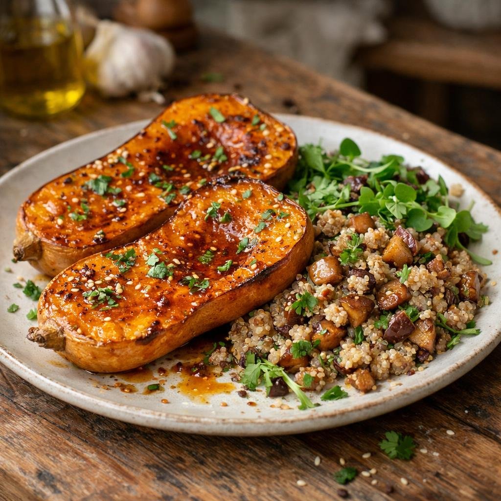 butternut rôti quinoa
