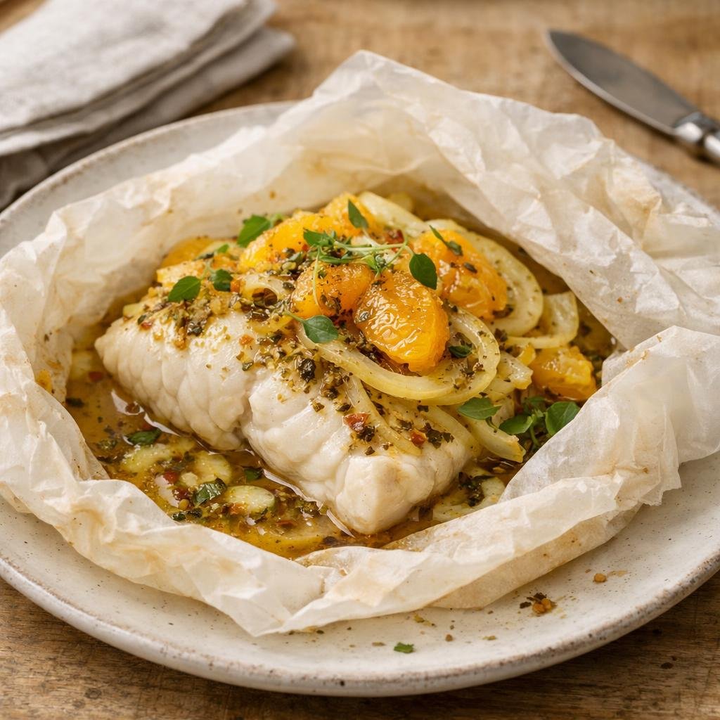 cabillaud en papillote