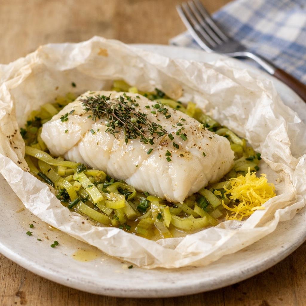Cabillaud en papillote