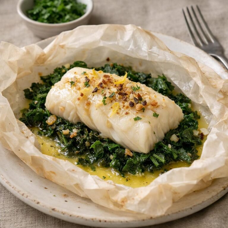 Cabillaud en papillote