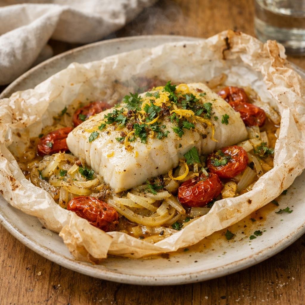Cabillaud en papillote