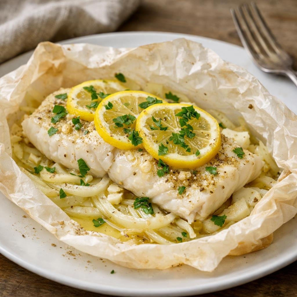 cabillaud en papillote