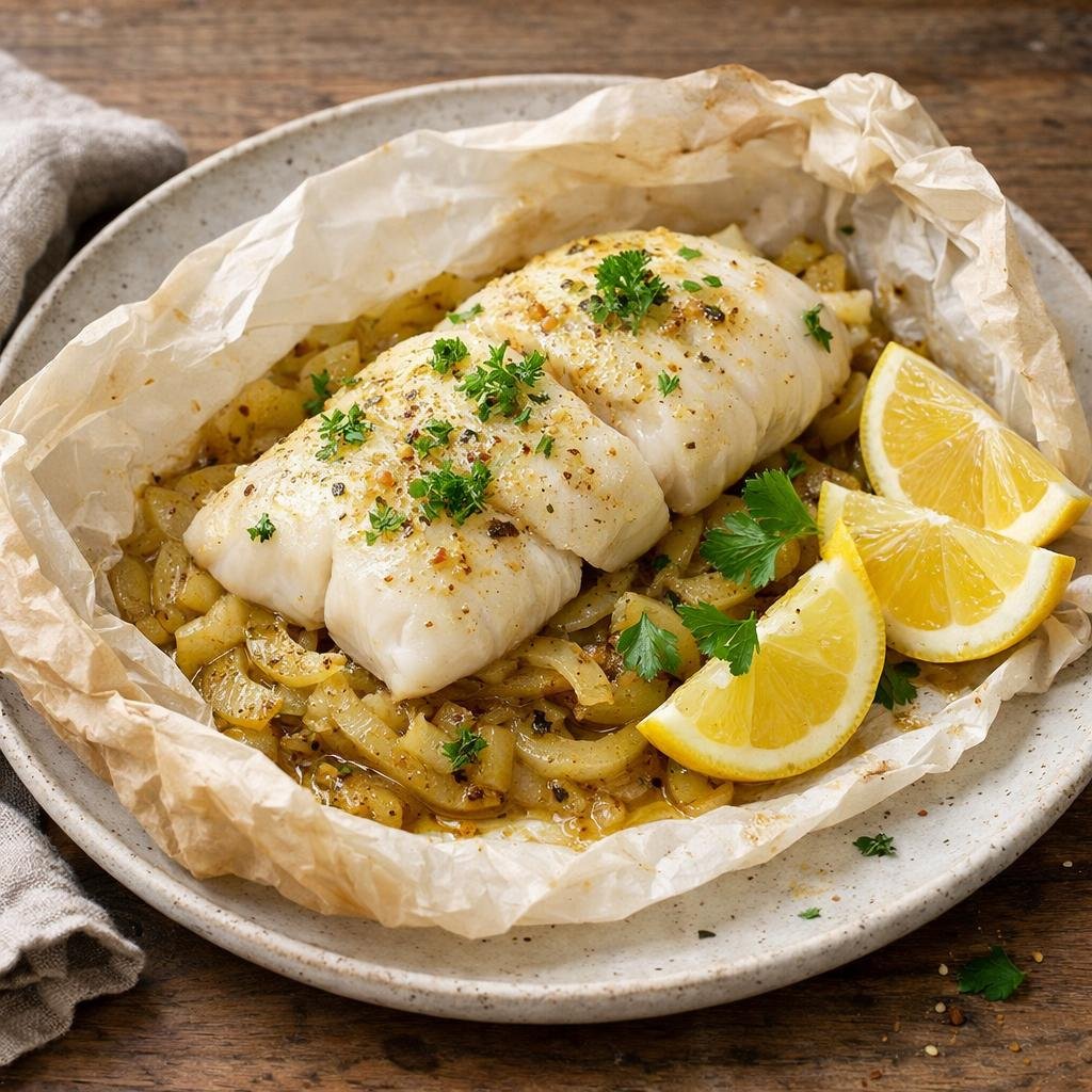 Cabillaud en papillote