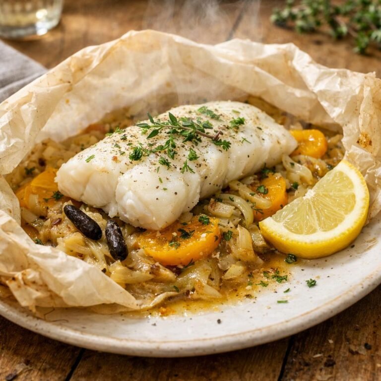 Cabillaud en papillote