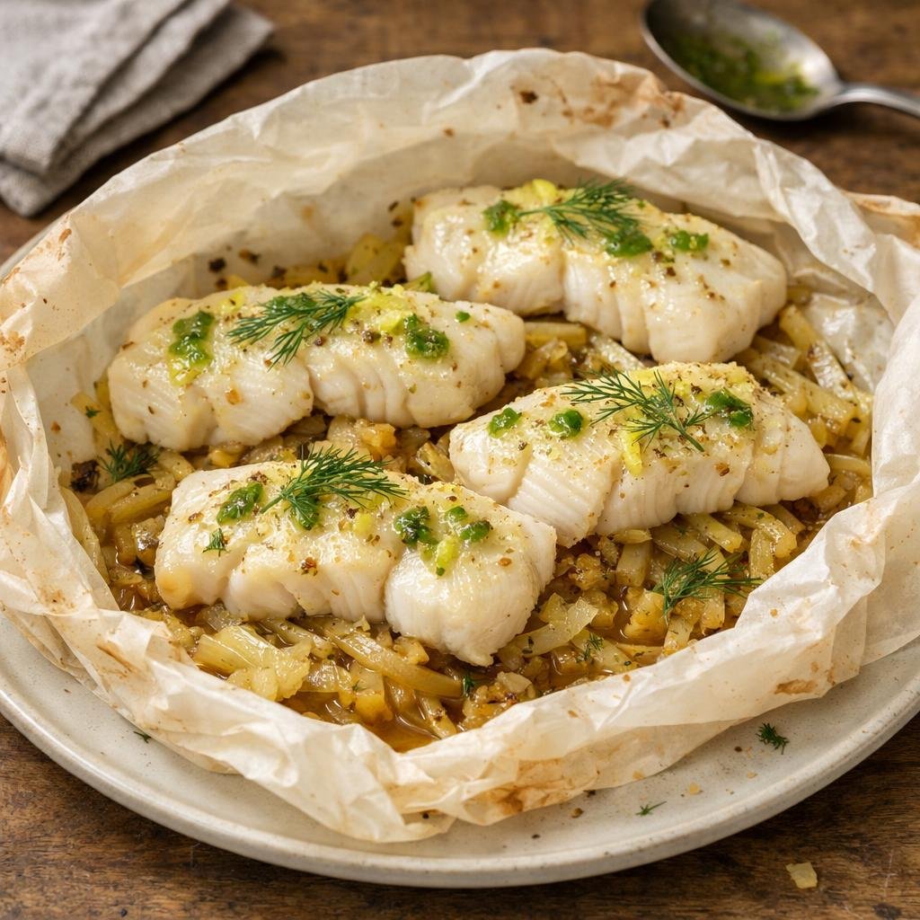 cabillaud en papillote