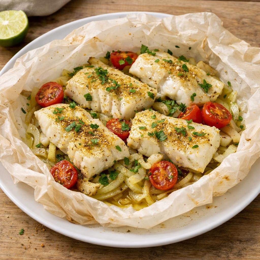 cabillaud en papillote