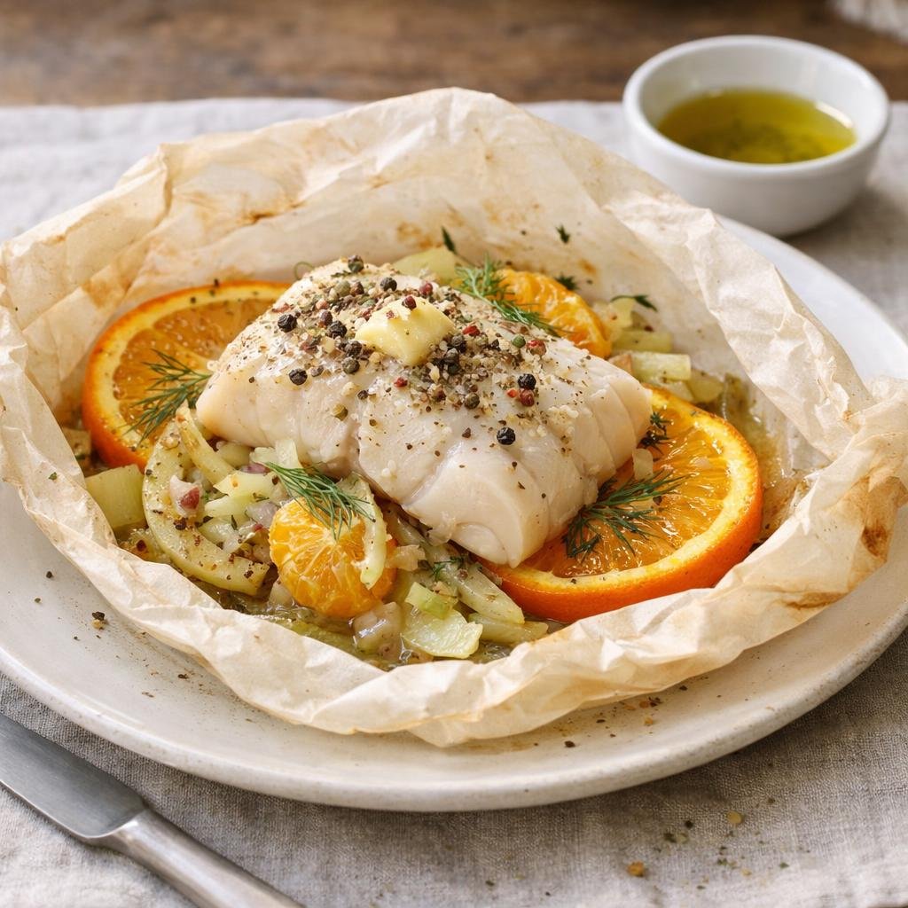 cabillaud en papillote