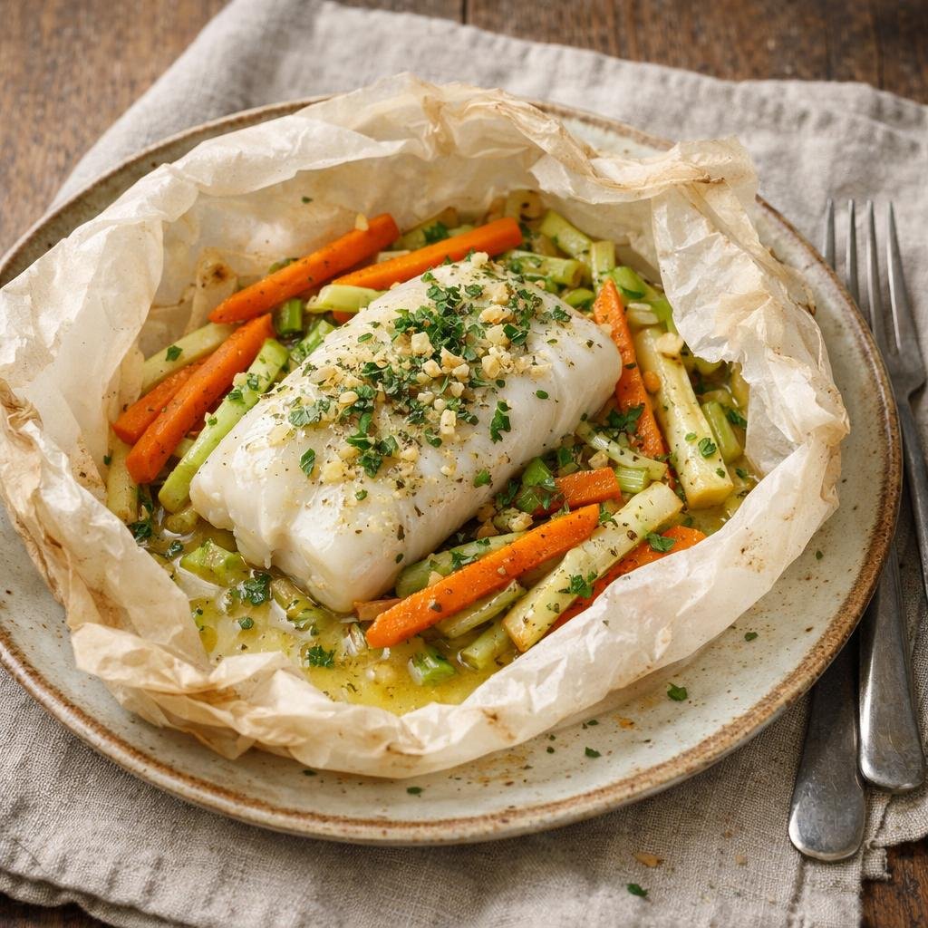 cabillaud en papillote