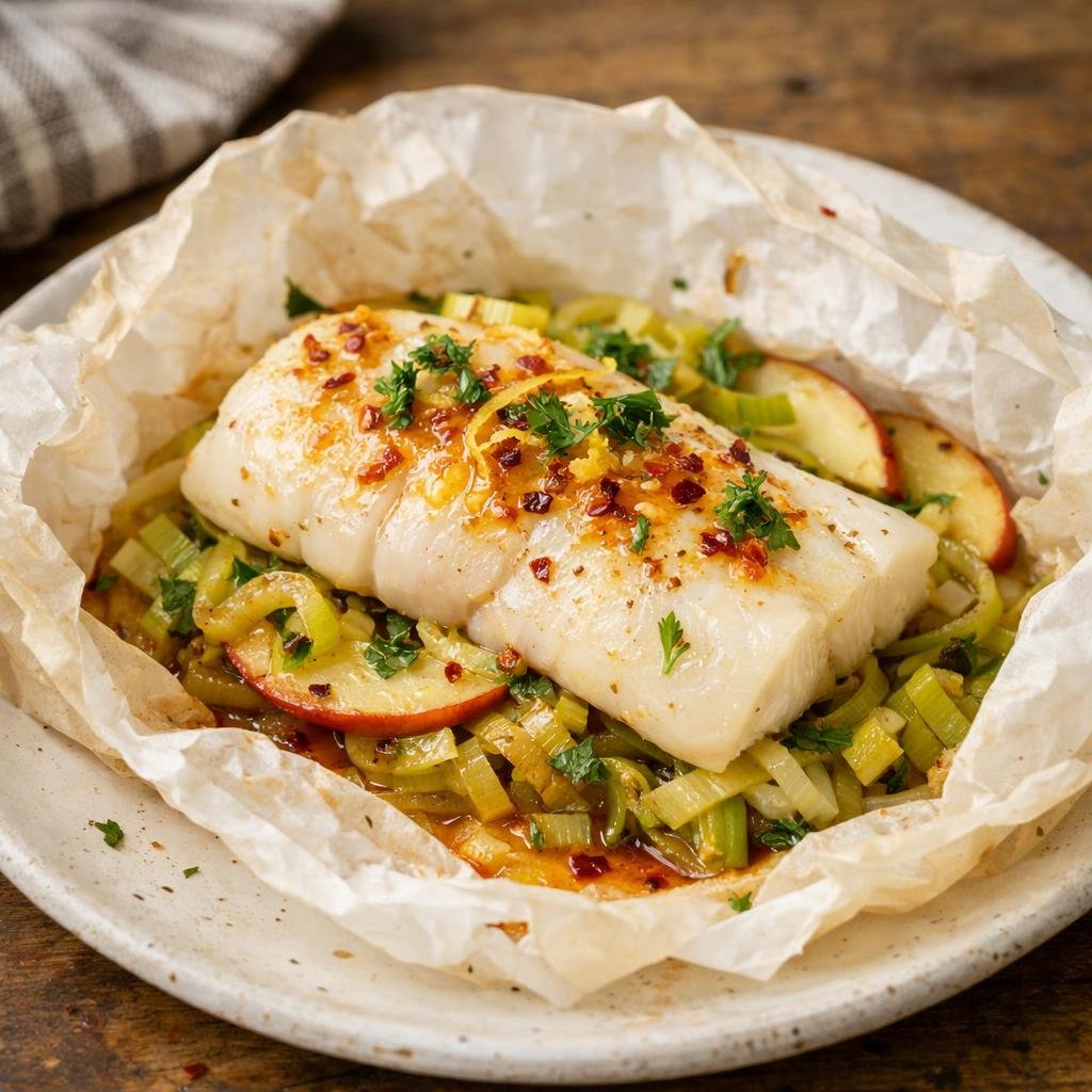 cabillaud en papillote