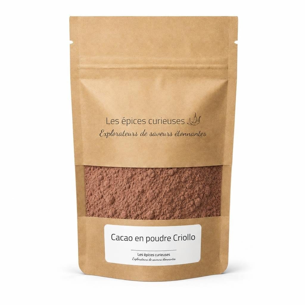 Cacao en poudre Criollo - Packaging - Les Épices Curieuses