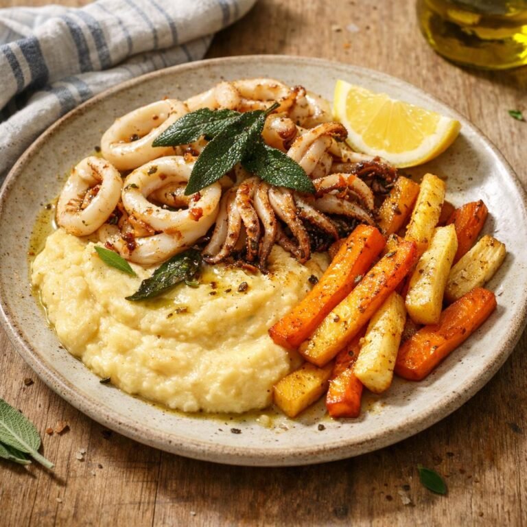 Calamars grillés à la sauge
