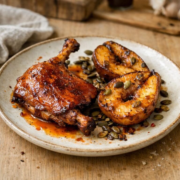 Canard confit laqué