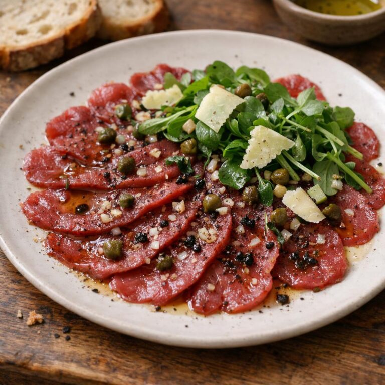 Carpaccio de chevreuil