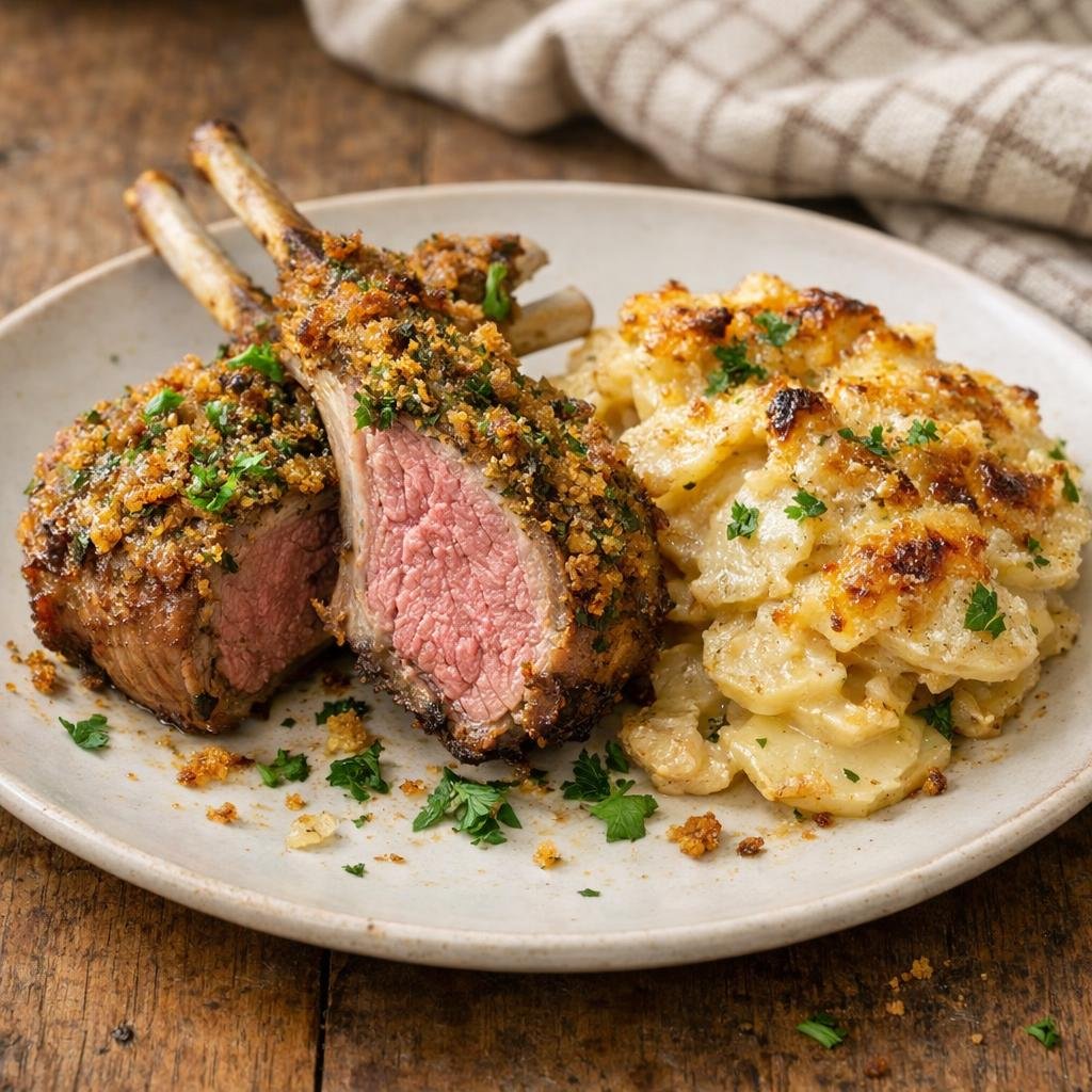 Carré d'agneau en croûte