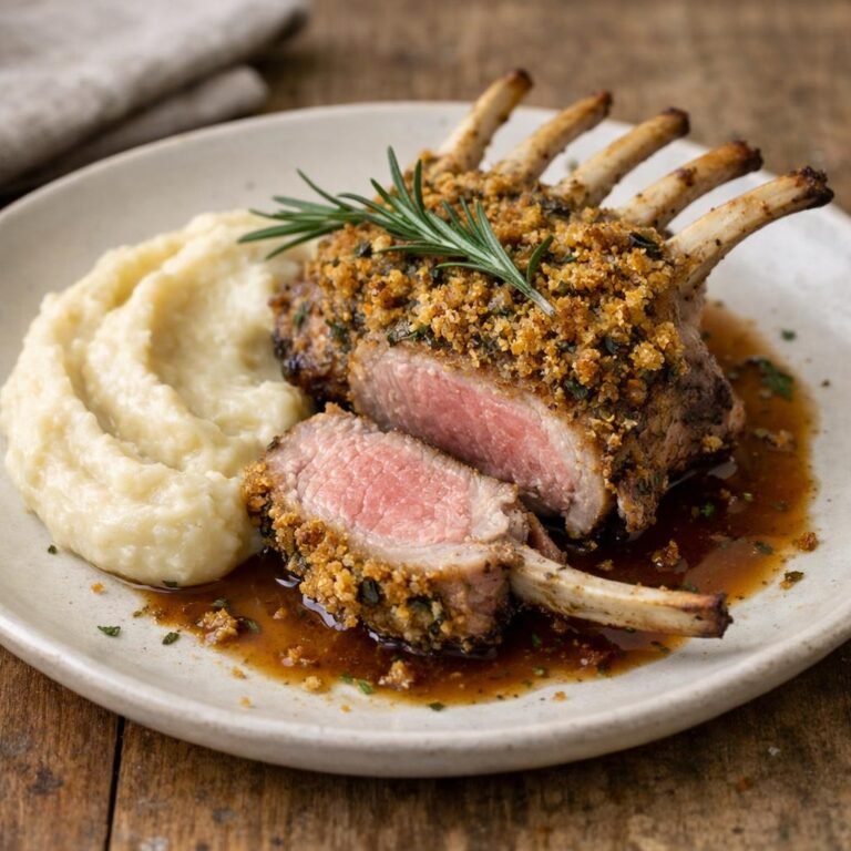 Carré d'agneau en croûte