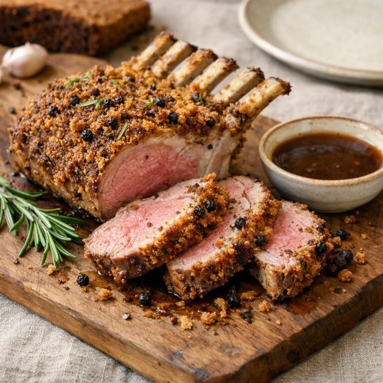 carré d'agneau cubèbe