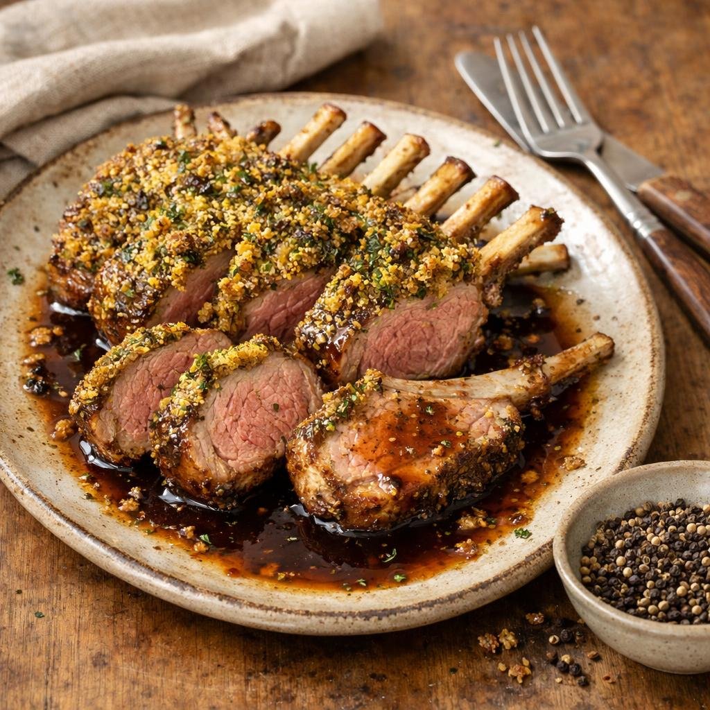 Carré d'agneau en croûte