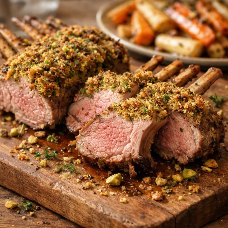carré d'agneau rôti
