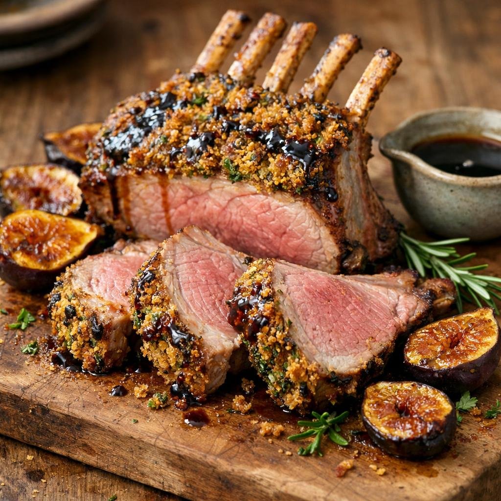 carré d'agneau rôti