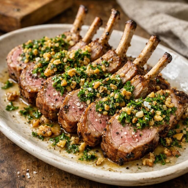 carré d'agneau rôti