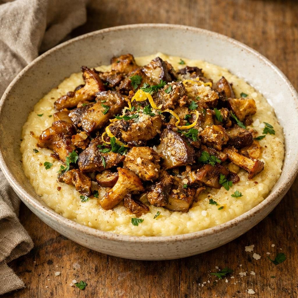 Champignons au Vandouvan