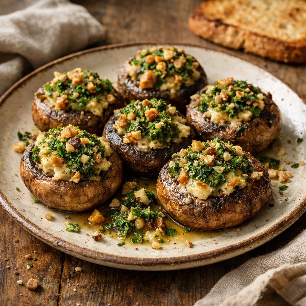 Champignons farcis au fromage