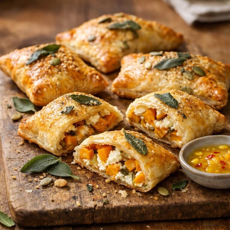 Chaussons courge ricotta