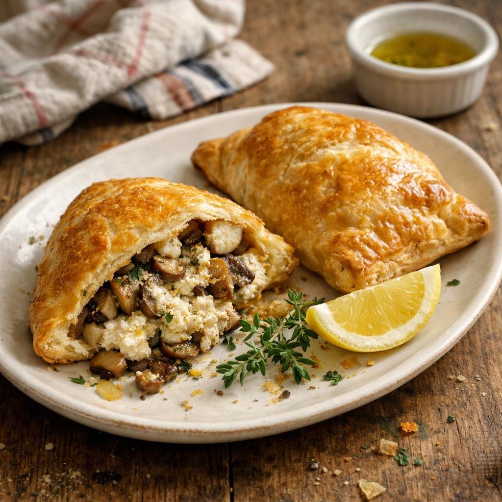 chaussons feuilletés aux cèpes