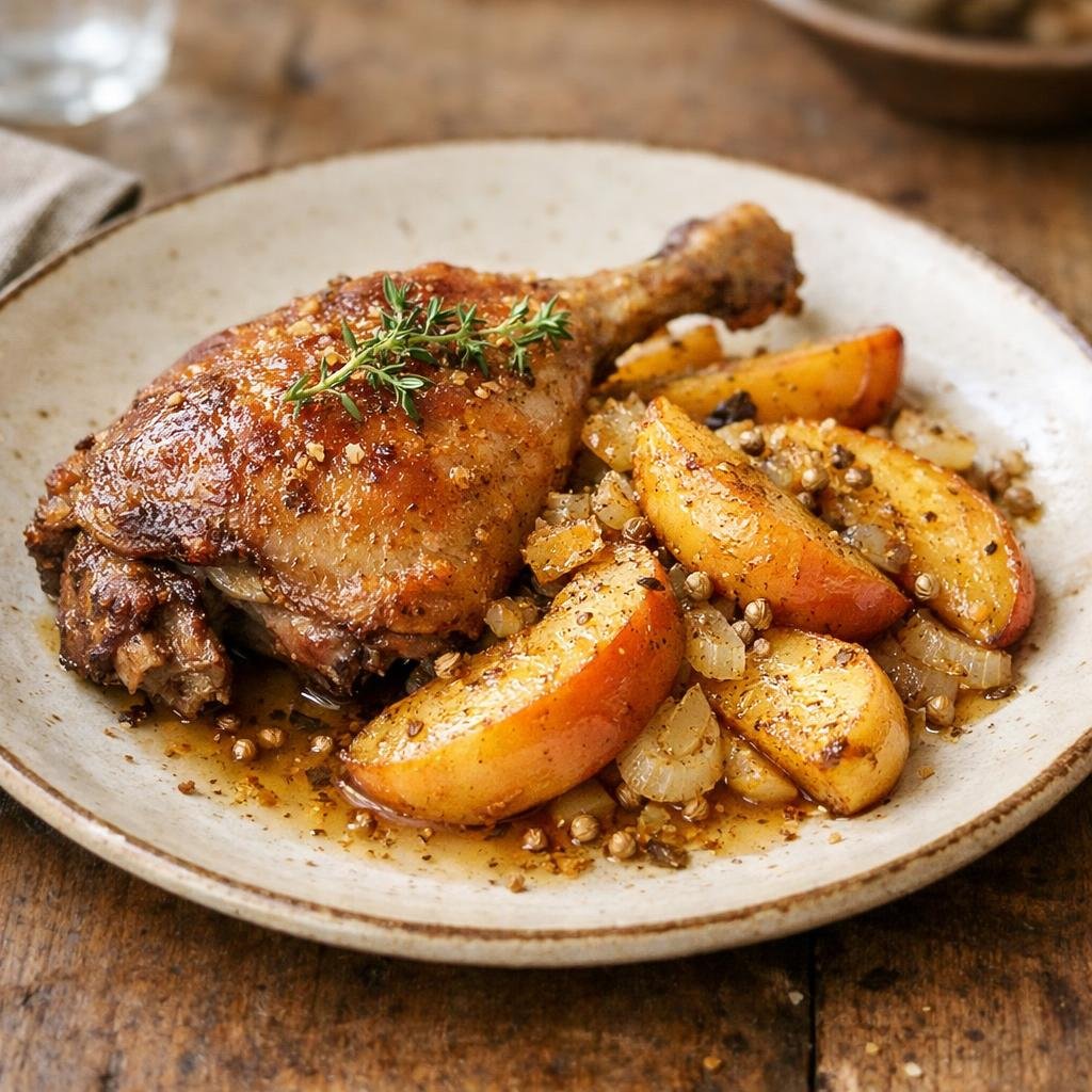 confit de canard pommes