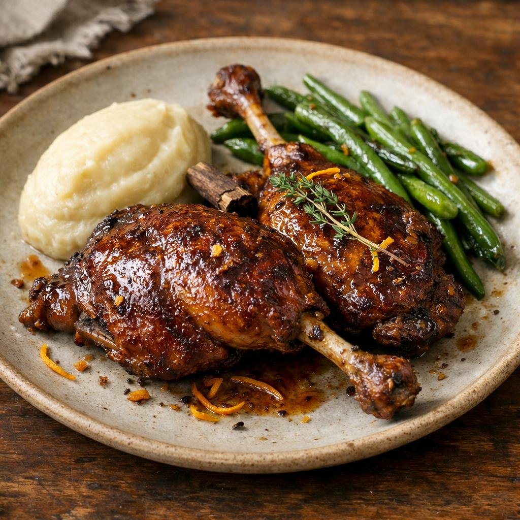 Confit de canard laqué