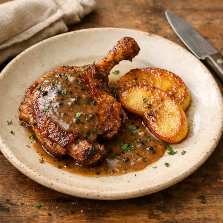 sauce poivrée crémeuse