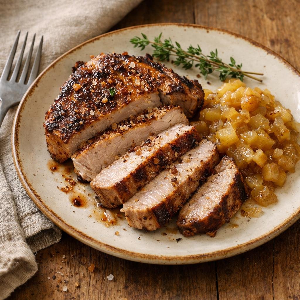 Côte de porc grillée