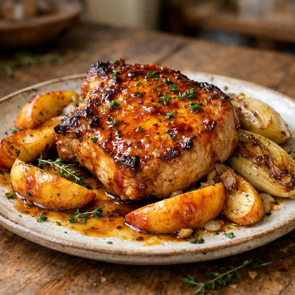 Côte de porc yuzu