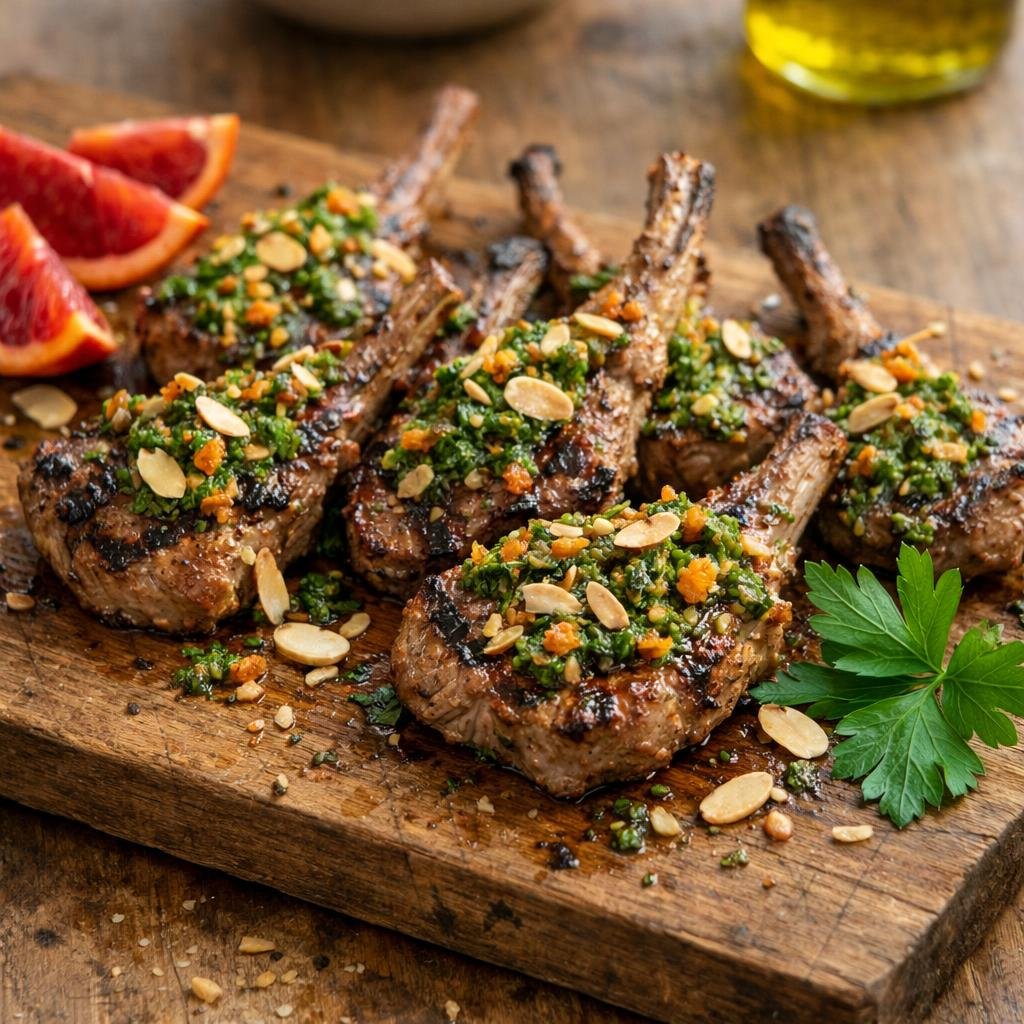 Côtelettes d'agneau au thé