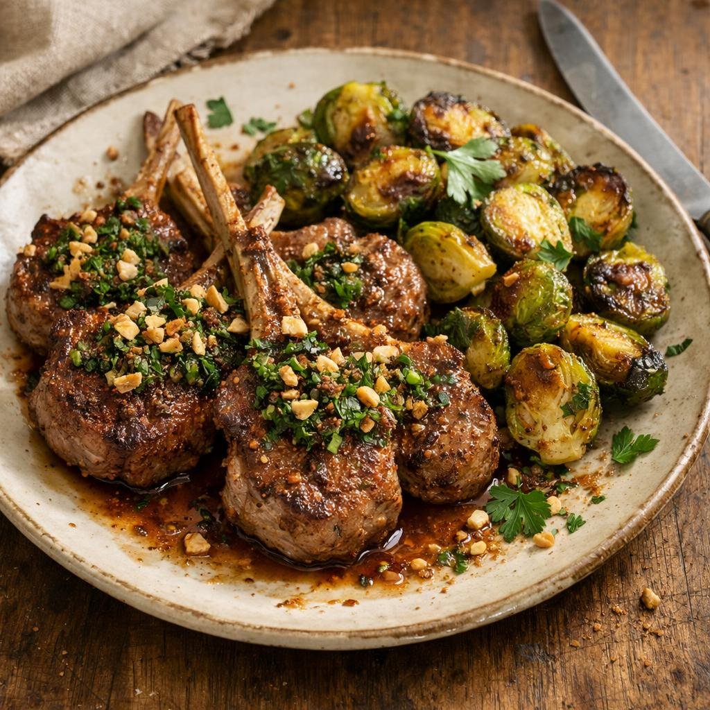 Côtelettes d'agneau cacao