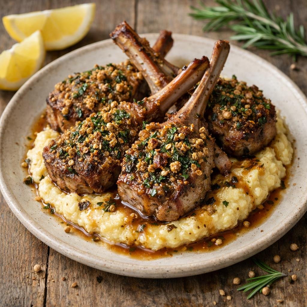 côtelettes d'agneau coriandre